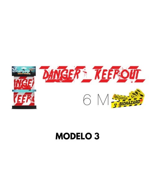 Cinta de Peligro para Decoración de Halloween