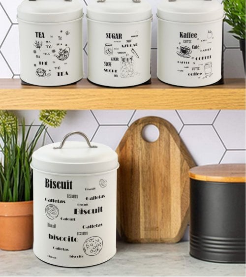 Bote de Metal Samay para Galletas y Snacks