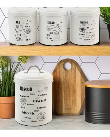 Bote de Metal Samay para Galletas y Snacks