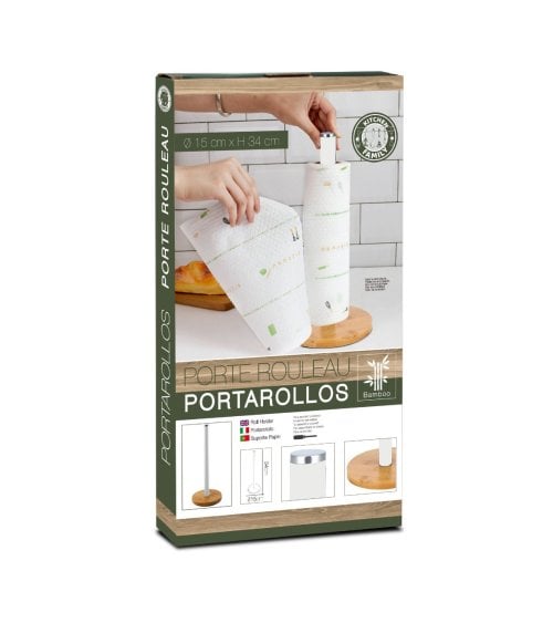 Portarollos de Cocina de Bambú