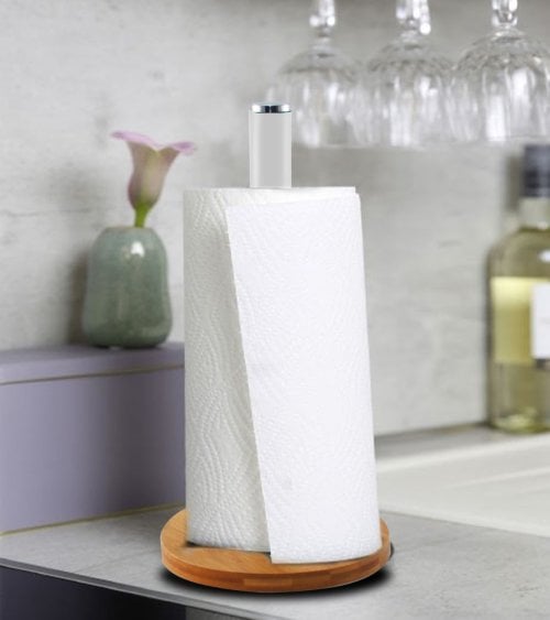 Portarollos de Cocina de Bambú