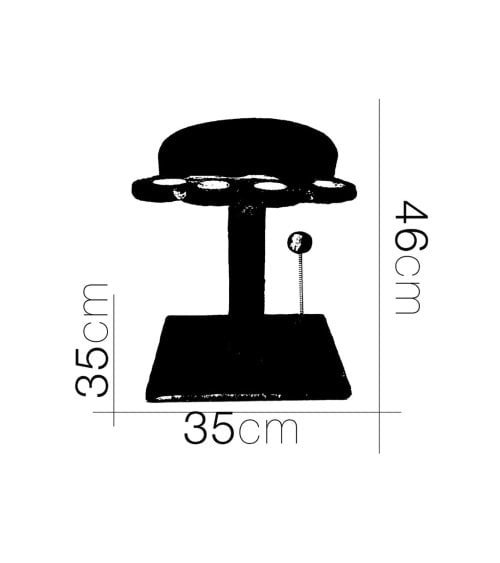 Árbol Rascador para Gatos en Forma de Huella