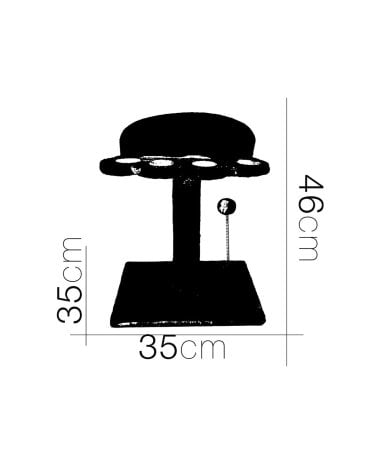 Árbol Rascador para Gatos en Forma de Huella