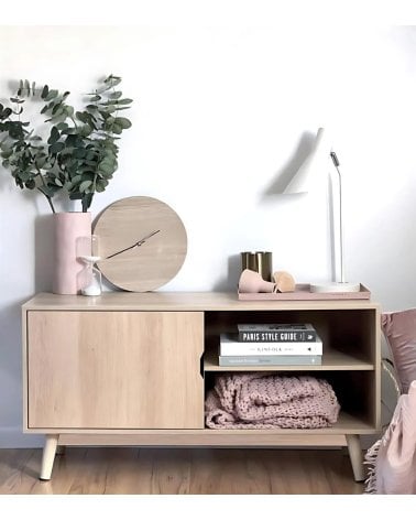Mueble de TV Flip de Madera Clara