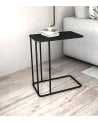 Mesa Auxiliar Cuadrada Negra de Metal