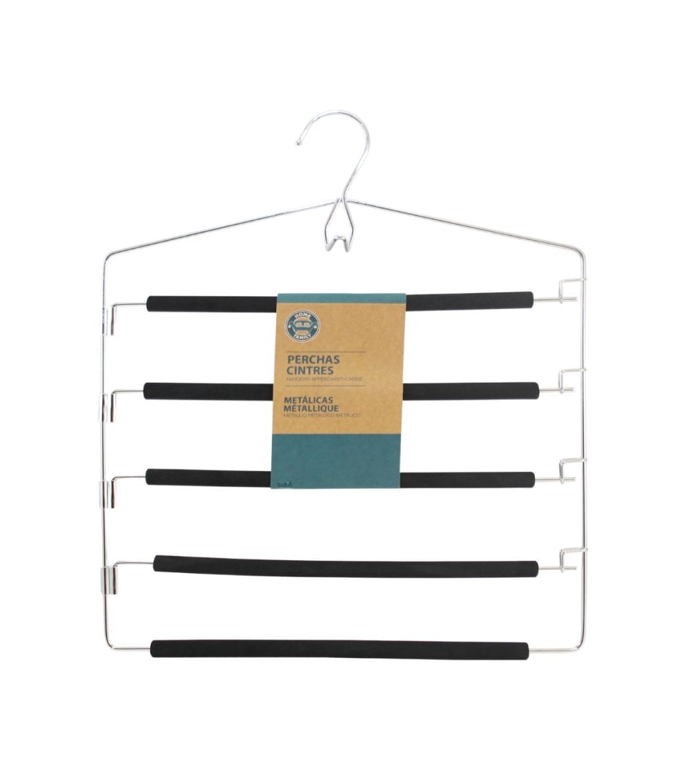 Perchas de Metal con Barras para Pantalones