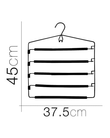 Perchas de Metal con Barras para Pantalones