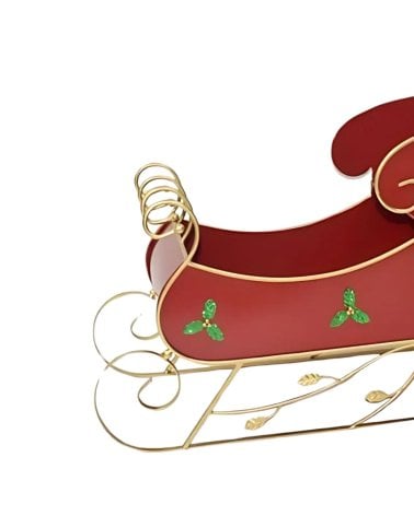 Trineo Navideño de Metal