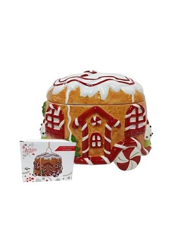 Tarro de Casa de Galletas de Cerámica