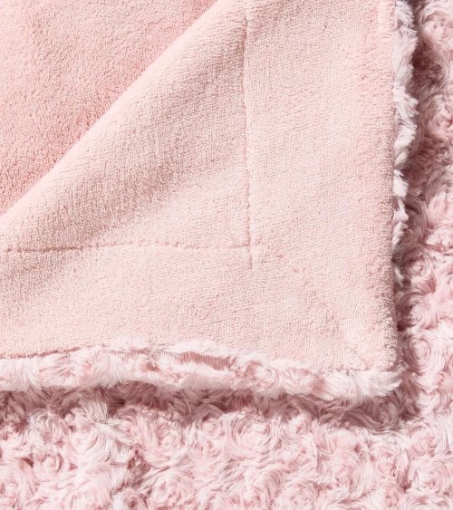 Manta Plaid Flores de Borreguillo