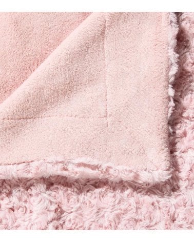 Manta Plaid Flores de Borreguillo