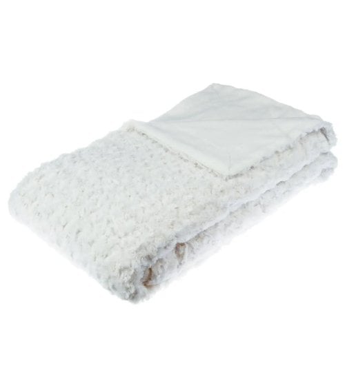 Manta Plaid Flores de Borreguillo