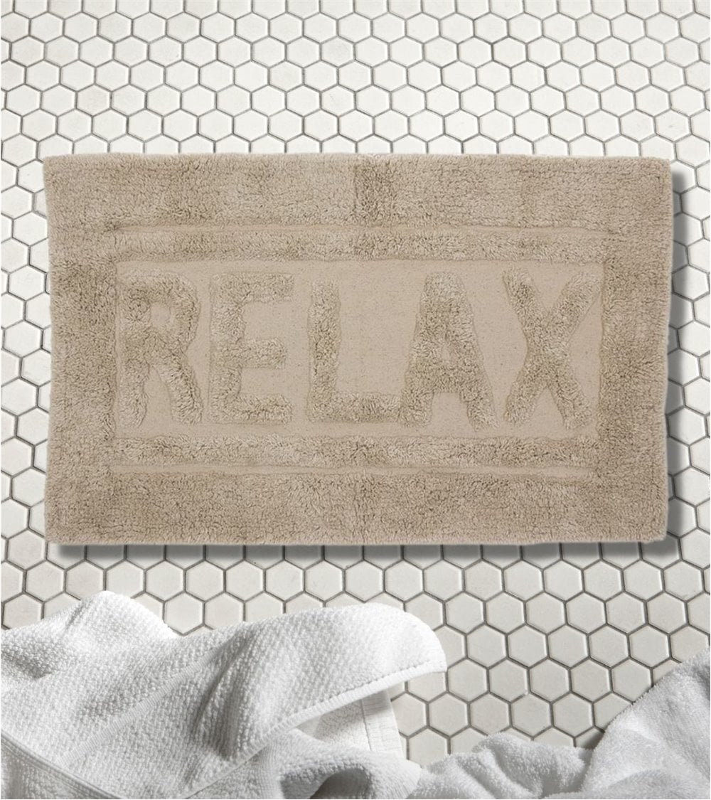 Alfombra de Baño en Algodón de Color Natural