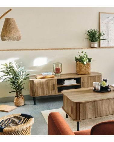 Mesa de TV Colva con 2 Puertas Correderas