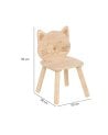 Silla Infantil Gato de Madera