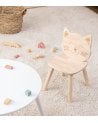 Silla Infantil Gato de Madera