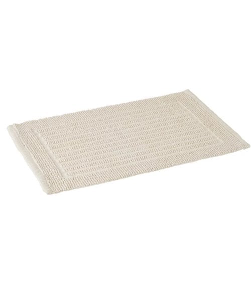 Alfombra de Baño en Algodón de Color Blanco