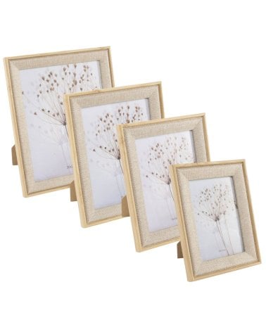 Marco de Fotos de Tela y Madera