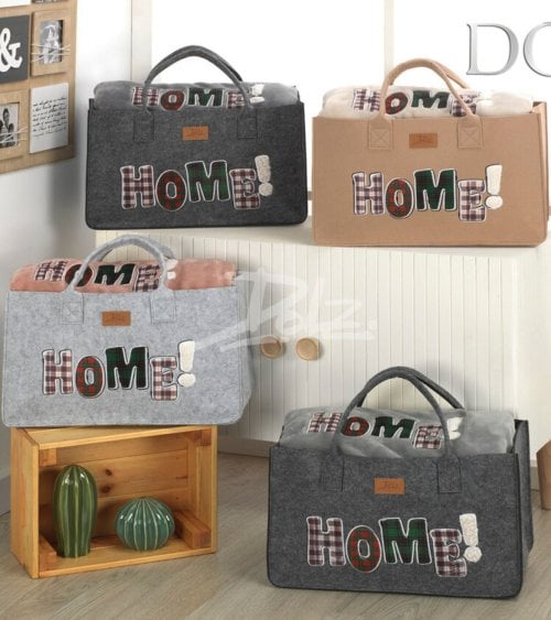 Manta Plaid Navideña Home en Bolso