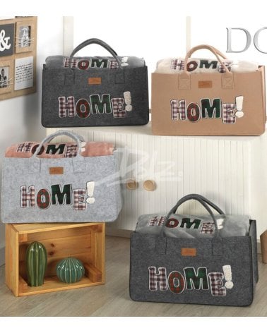 Manta Plaid Navideña Home en Bolso