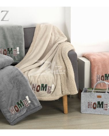 Manta Plaid Navideña Home en Bolso