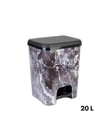 Cubo de Pedal Class Texturas de Plástico