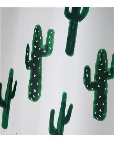 Cortina de Baño Impermeable Cactus