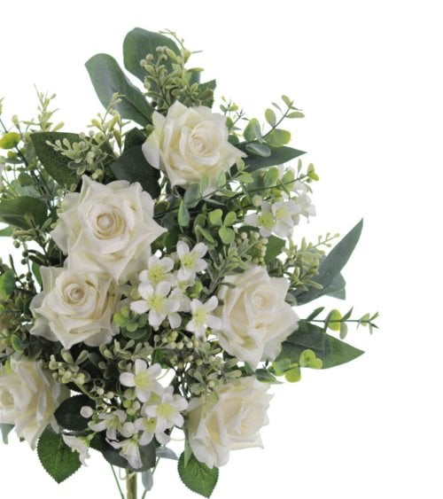 Ramo Artificial de Rosas y Flores Silvestres