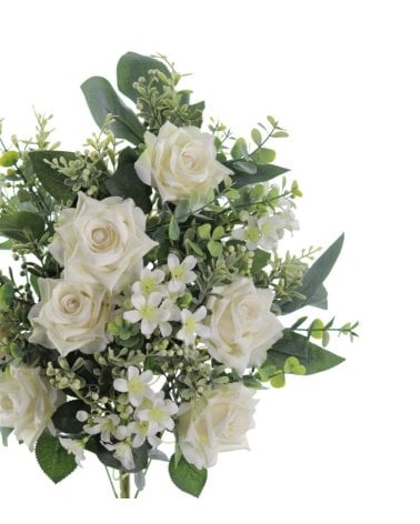 Ramo Artificial de Rosas y Flores Silvestres