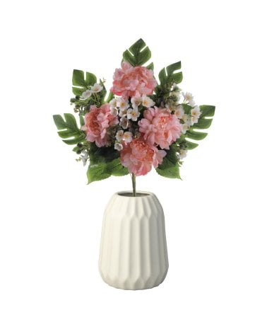 Ramo Artificial de Peonias con Palma