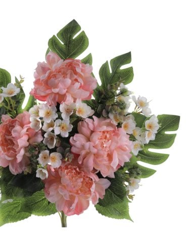 Ramo Artificial de Peonias con Palma
