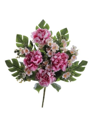 Ramo Artificial de Peonias con Palma
