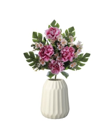 Ramo Artificial de Peonias con Palma