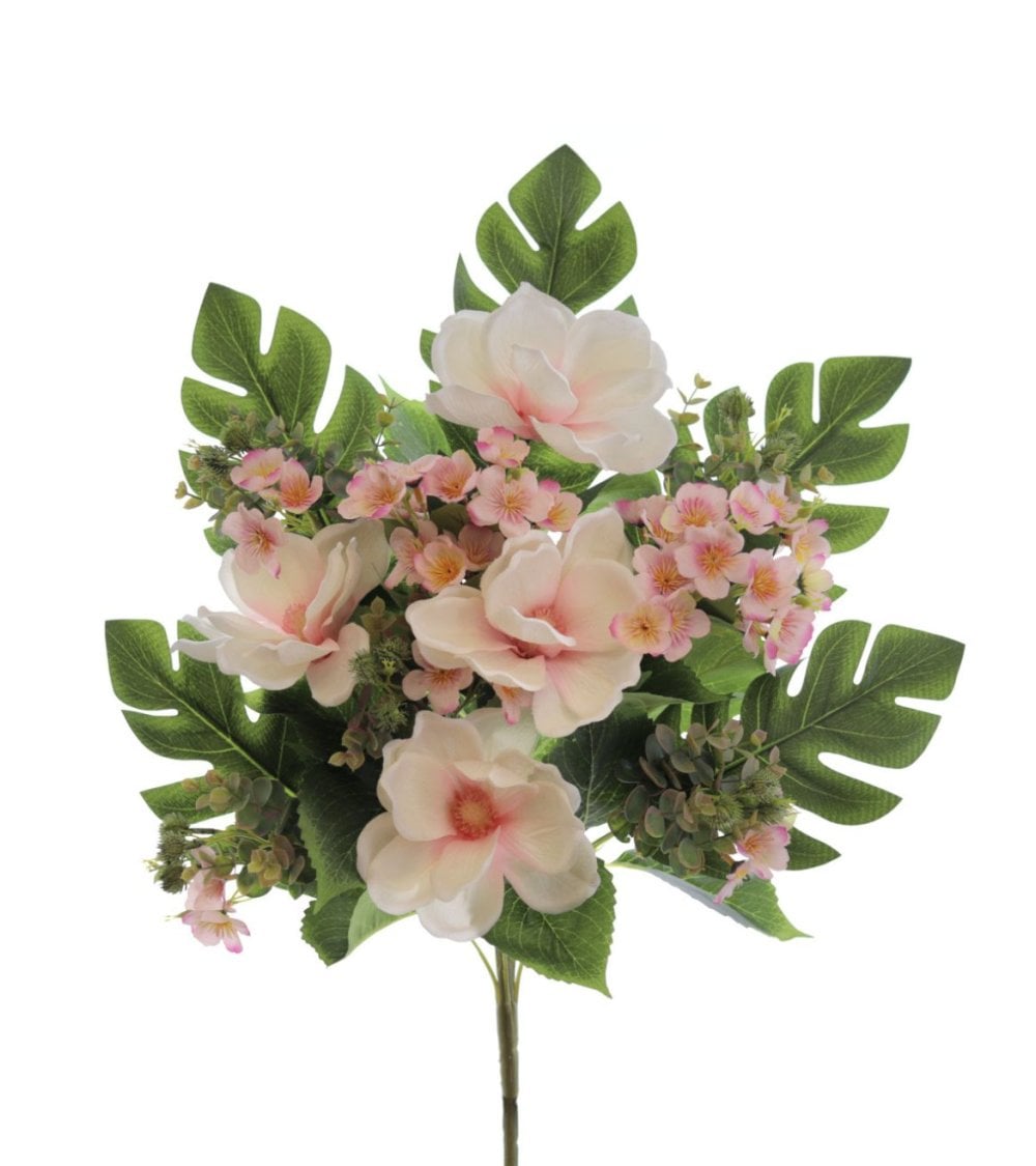 Ramo Artificial de Magnolias con Palma