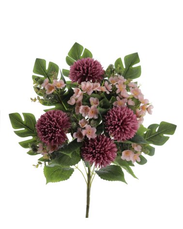 Ramo Artificial de Pom Pom con Palma