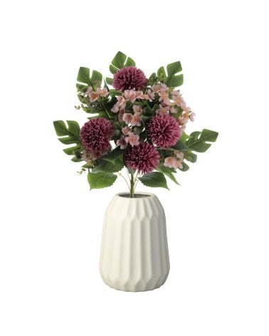 Ramo Artificial de Pom Pom con Palma