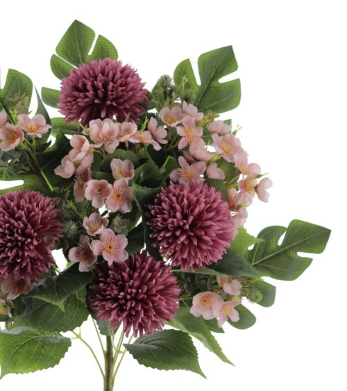 Ramo Artificial de Pom Pom con Palma