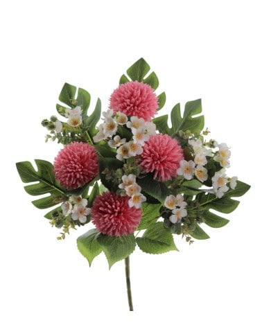 Ramo Artificial de Pom Pom con Palma