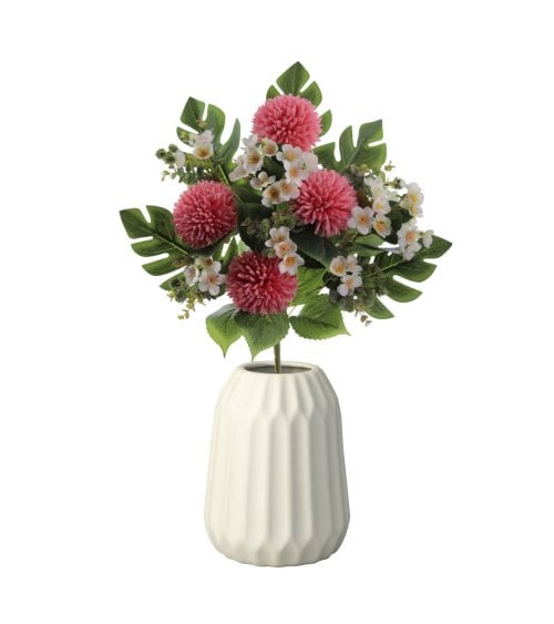 Ramo Artificial de Pom Pom con Palma