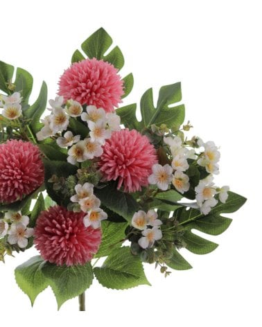 Ramo Artificial de Pom Pom con Palma