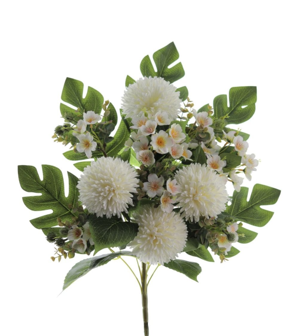 Ramo Artificial de Pom Pom con Palma