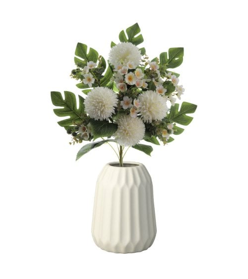 Ramo Artificial de Pom Pom con Palma