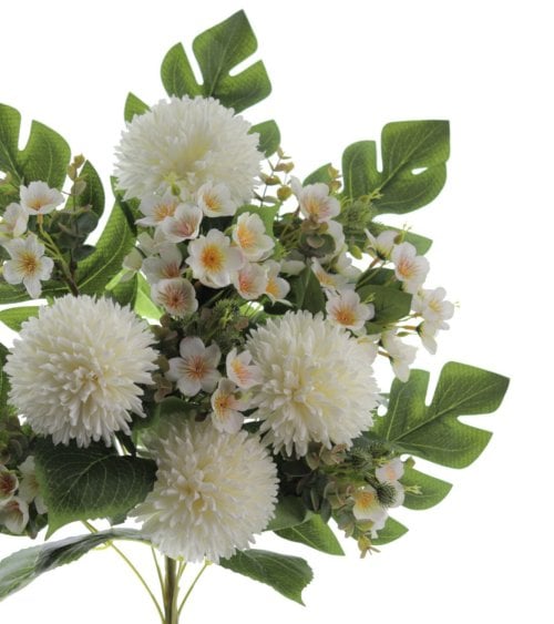 Ramo Artificial de Pom Pom con Palma