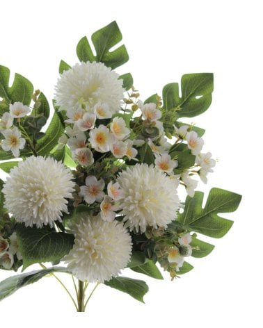 Ramo Artificial de Pom Pom con Palma