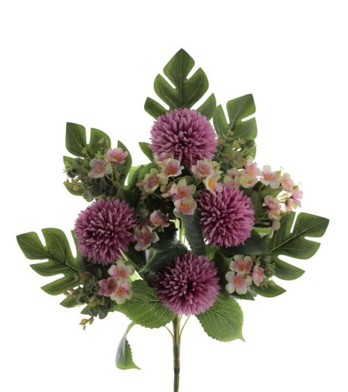 Ramo Artificial de Pom Pom con Palma