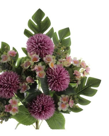 Ramo Artificial de Pom Pom con Palma