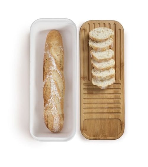 Panera Baguette con Tapa-Tabla de Bambú