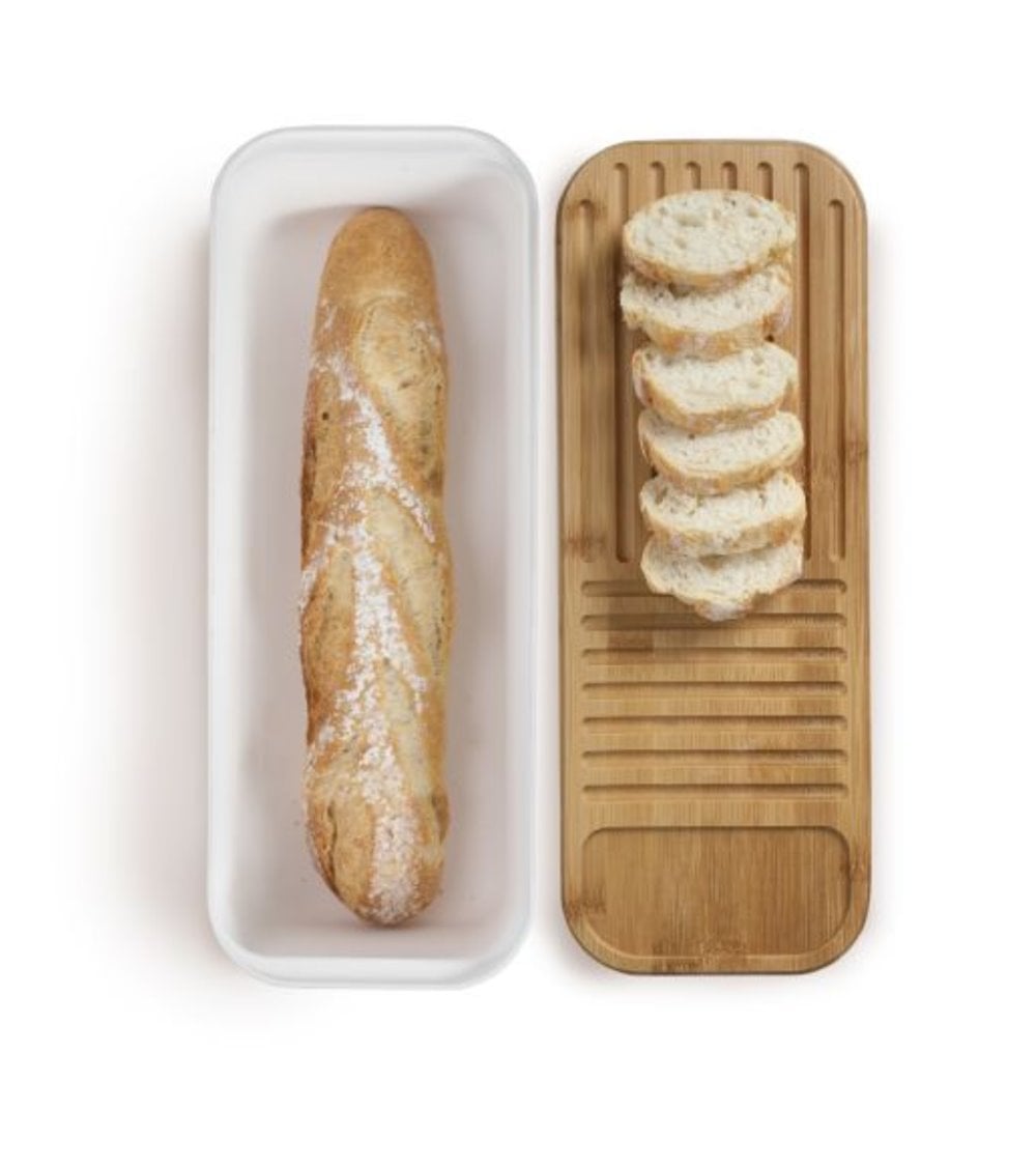 Panera Baguette con Tapa-Tabla de Bambú