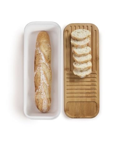 Panera Baguette con Tapa-Tabla de Bambú