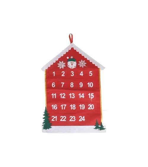 Calendario De Adviento 67X42 Cm Fieltro
